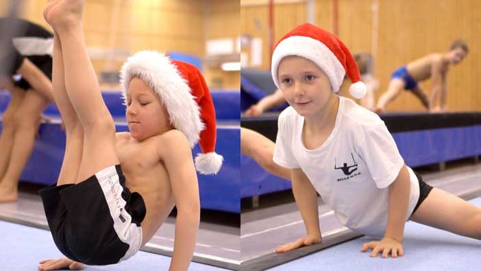 Boys Gymnastics at Christmas