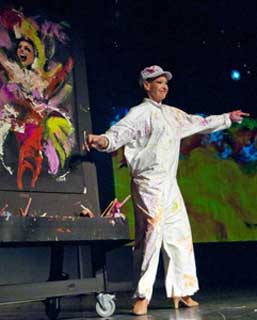 Terry Ritter performing on the Las Vegas stage